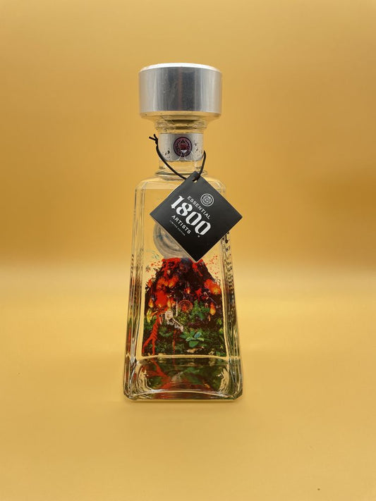 Tequila 1800 Blanco 750 ml Limitierte Edition Ring of Fire von Dustin Yellin