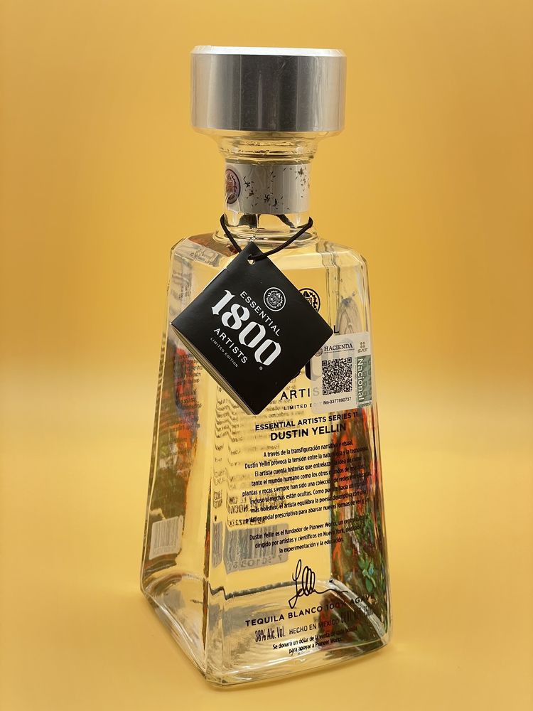 Tequila 1800 Blanco 750 ml Limitierte Edition Ring of Fire von Dustin Yellin