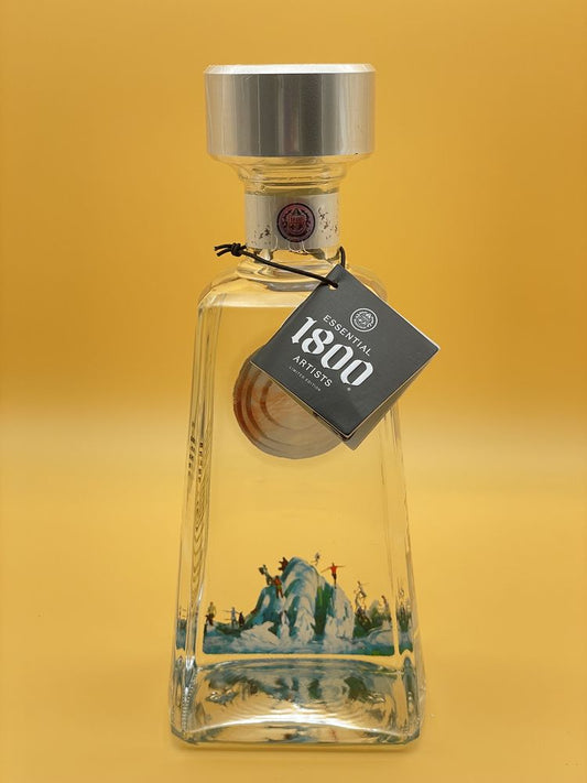 Tequila 1800 Blanco 750 ml Limitierte Edition Navel of the World von Dustin Yellin