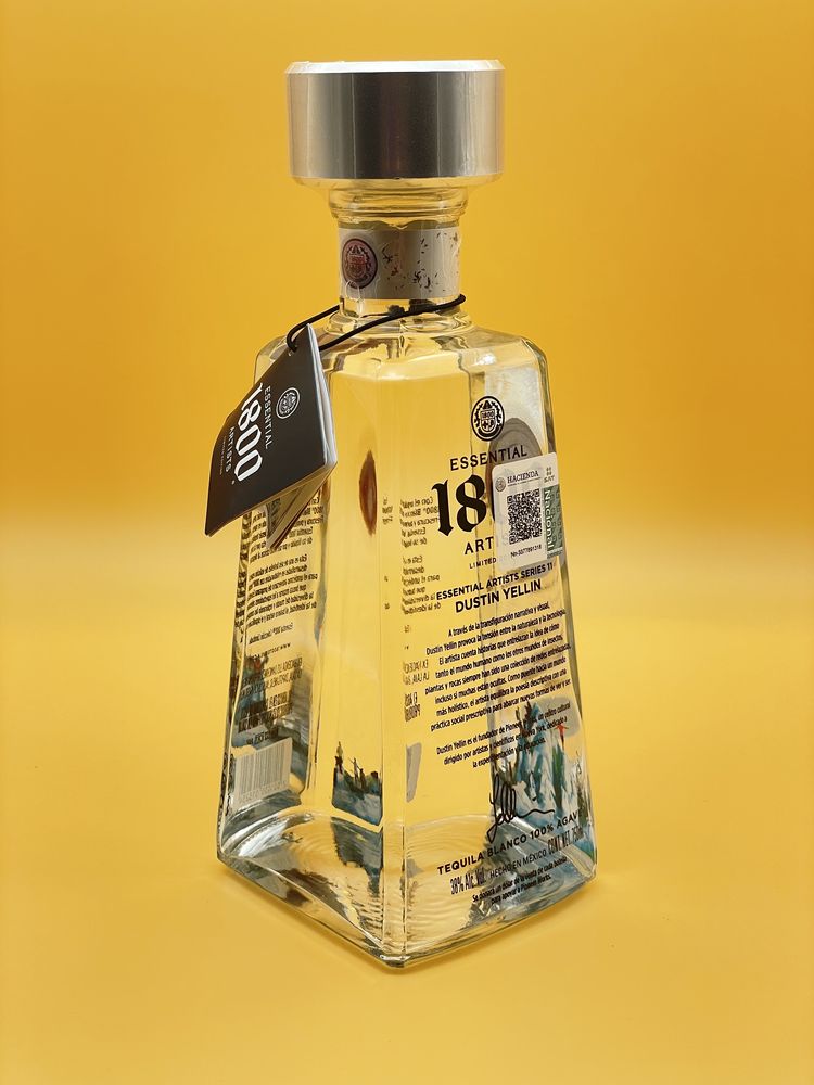 Tequila 1800 Blanco 750 ml Limitierte Edition Navel of the World von Dustin Yellin