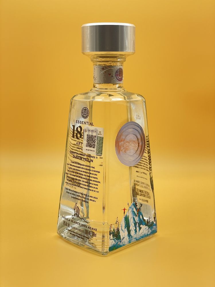 Tequila 1800 Blanco 750 ml Limitierte Edition Navel of the World von Dustin Yellin