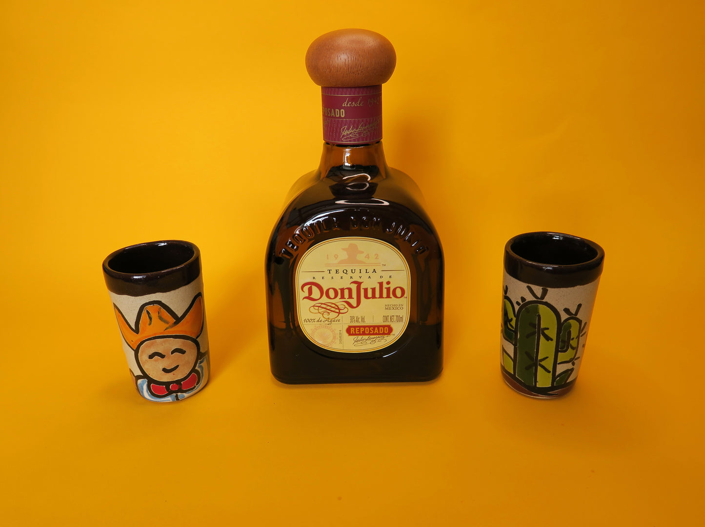 Kombi Paket 1 Flasche Don Julio Reposado + 2 Tequilabecher